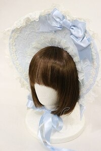 Angelic Pretty / Eternalドレッシーボンネット サックス H-24-03-14-019-AP-AC-NS-ZH