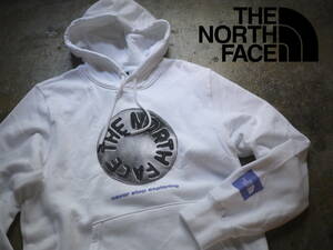 2023最新 新品 XL/ノースフェイス グラフィック 袖ロゴ スウェット パーカー THE NORTH FACE BRAND PROUD HOODIE / WHITE