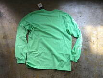 USA購入 正規新品 M/THE NORTH FACE TNF SLV HIT TEE ノースフェイス 袖ロゴ ロンT 長袖 Tシャツ / グリーン_画像4