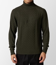 新品未使用 Lサイズ NIKE Cable Knit Turtleneck Sweater ナイキ ケーブル タートルネック ニット L/S セーター /カーゴカーキ_画像8