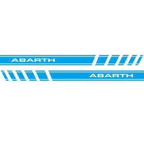 [1 set only ] Fiat abarth ABARTH body sticker left right minute set body color : blue 