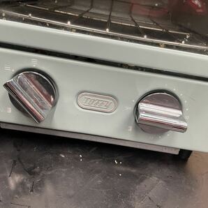 【Toffy/トフィー】 カウンタートップ オーブントースター K-TS4（ペールアクア） 縦型トースター 2段トースター 昭和レトロ 中古の画像7