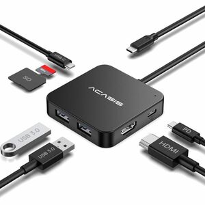 USB Cハブ マルチポートUSB Type-Cハブ 4K HDMI付き 電力供給 100W | USB 3.0ポート USB-C