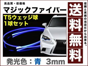 美しい発光 高輝度 アクリルファイバー3mm青1m防水/送料無料12v