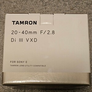  【新品未使用】TAMRON タムロン 20-40mm F/2.8 Di III VXD Model A062