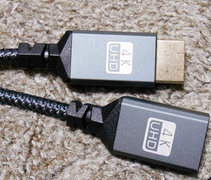 ★☆送料無料　HDMI延長ケーブル HDMIオス-メスHDMI　ナイロン編組HDMIエクステンダー HDMI2.0ケーブルアダプター4K@60Hz 3D HDR対応☆★