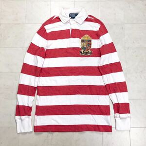 【送料360円】国内正規品 Polo by Ralph Lauren ラルフローレン ラガーシャツ カスタムフィット 男性用 メンズ XSサイズ 古着 N-122