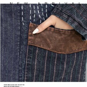 lg フードコート 2重構成 チュニック 襤褸 アンティーク風 洋服ミックス ロマンファッション ポップ パッチ レトロの画像6