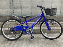 ■子供用自転車マウンテンバイク 22インチ シマノ製6段ギア付変速あり_画像1