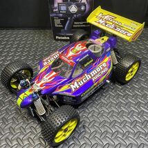 ●京商 1/8エンジン インファーノ Inferno DX Limited + FUTABA 2PL付 プロポ付セット●KYOSHO 中古_画像2