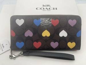 コーチ COACH 長財布 財布 シグネチャー アコーディオンラウンドジップウォレット新品 未使用 贈り物CP411 b341C