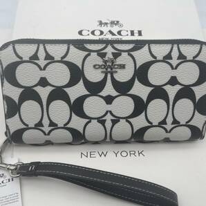 コーチ COACH 長財布 財布 シグネチャー アコーディオンラウンドジップウォレット新品 未使用 贈り物CP409 a339C