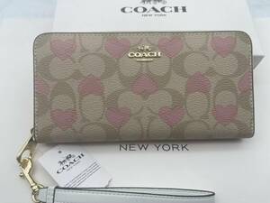 コーチ COACH 長財布 財布 シグネチャー アコーディオンラウンドジップウォレット新品 未使用 贈り物CQ147 a340C