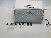 コーチ COACH 長財布 財布 シグネチャー アコーディオンラウンドジップウォレット新品 未使用 贈り物 F54805 e231C_画像3