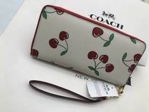 コーチ COACH 長財布 財布 シグネチャー アコーディオンラウンドジップウォレット新品 未使用 贈り物y163 CF406_画像5