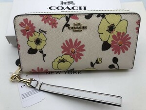 コーチ COACH 長財布 財布 シグネチャー アコーディオンラウンドジップウォレット 花柄 財布 新品 未使用 贈り物C1798 j170C