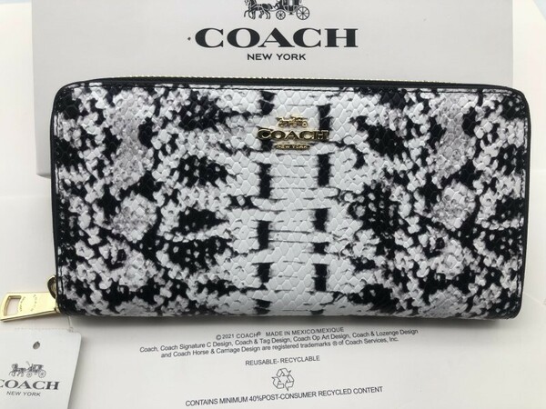 コーチ COACH 長財布 財布 シグネチャー アコーディオンラウンドジップウォレット新品 未使用 贈り物F53659 l183C