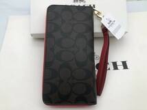 コーチ COACH 長財布 財布 シグネチャー アコーディオンラウンドジップウォレット新品 未使用 贈り物g154 c4452_画像6