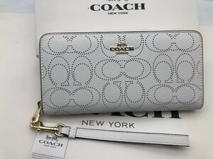 コーチ COACH 長財布 財布 シグネチャー アコーディオンラウンドジップウォレット新品 未使用 贈り物g043 C4715