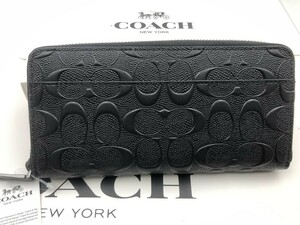 コーチ COACH 長財布 財布 シグネチャー アコーディオンラウンドジップウォレット新品 未使用 贈り物F58113 a211C