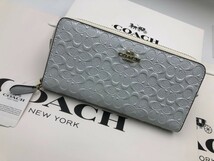 コーチ COACH 長財布 財布 シグネチャー アコーディオンラウンドジップウォレット新品 未使用 贈り物 F54805 n231C_画像2