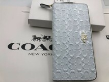 コーチ COACH 長財布 財布 シグネチャー アコーディオンラウンドジップウォレット新品 未使用 贈り物 F54805 n231C_画像4