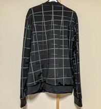 2015AW BALENCIAGA バレンジアガ チェックブルゾンS/黒ブラック/エンボス加工_画像2