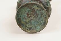 中国美術 青銅器 古銅製 時代物 古玩 獣 紋花 酒器 花瓶 古美術 骨董_画像10