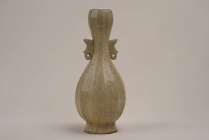 【竹華】中国 古美術 官窯 白磁 花瓶 高さ 20cm