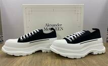 Alexander McQueen/アレキサンダーマックイーン (40.5) スニーカー (604257 W4MV2 1070) Black×White　★未使用★_画像1