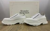 Alexander McQueen/アレキサンダーマックイーン Wmns Tread Slick Lace Up (E36+) スニーカー (611705-W4MV2-9000) White　★未使用★_画像1