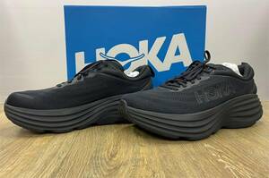 HOKA ONEONE/ホカ オネオネ スニーカー 27cm M BONDI 8 WIDE (1127953-BBLC) ブラック ★未使用★