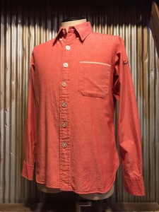 H187LP мужской рубашка FATefe- чай Street casual одноцветный розовый длинный рукав простой / M вся страна единая стоимость доставки 510 иен 