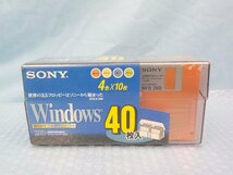 ◆フロッピー SONY ソニー 40MF2HDQDVX DOS/V対応 2HD 3.5インチ 40枚入 フロッピーディスク 未開封品_画像1