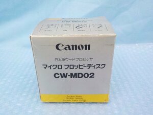 ◆フロッピー FD CANON キャノン 3.5インチ マイクロフロッピーディスク CW-MD02 2DD 7枚セットMSX ワープロ 未開封品