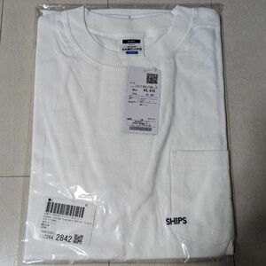 SHIPS マイクロSHIPSロゴ ポケット Tシャツ Mサイズ