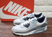 新品 28㎝ ナイキ　NIKE AIR MAX 90 エアマックス 90 PURE PLATINUM/WORN BLUE-OBSIDIAN DM0029-003_画像1