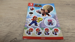 ★マリオVSドンキーコング 　ステッカー　※ニンテンドースイッチソフト関連商品 