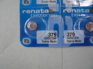 ◎☆1個☆レナタ電池SR521SW(379)使用推奨10-2026追加有B◎送料63円◎