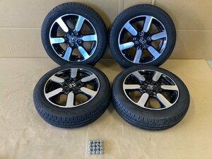 ホンダ N-ONE JG1 JG2 プレミアム 純正 アルミホイール 14インチ 4.5J オフセット40 4H PCD100 ダンロップ 155/65R14 サマータイヤ 4本 YDW