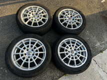 MUGEN 無限 OZ Racing　17インチアルミホイール4本セット　7J+50 PCD114.3-5穴 ITALY 　タイヤバリ山　215/50R17_画像1