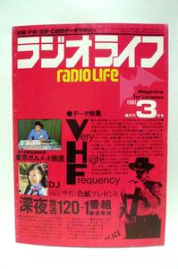 ラジオライフ　無線通信、放送受信マニア向け雑誌／三才ブックス　1981年3月号　古本