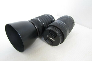 キヤノンレンズ2本セット Canon ZOOM LENZ EF-S 55-250mm F4-5.6 IS STM／IS Ⅱ 動作未確認