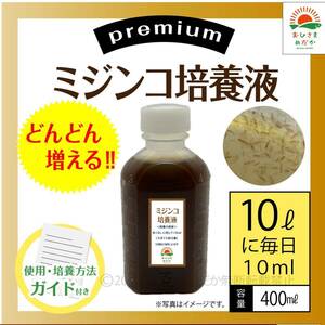 どんどん増える【ミジンコ培養液400ml】メダカ稚魚針子錦鯉金魚熱帯魚ゾウリムシめだかタマミジンコ オオミジンコ PSBとクロレラ併用可