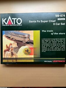 KATO Santa Fe Super Chief 8 Car Set with Display UNITRACK 106-074 N-Scale