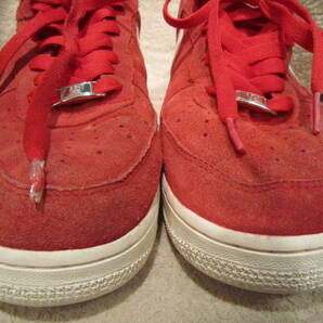 ナイキ エアフォースワンLOW (488298 607) 赤白スエード 28㎝ US10     NIKE AIR FORCE 1 LOW レッド/ホワイト 2012年製 wj2403cの画像7