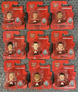 (Y13)Soccerstars 2024 Arsenal 9 Figure set サッカースターズ アーセナル #Ben White #Trossard #Saliba #Zinchenko