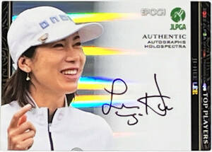 【李知姫/10枚限定】2022 EPOCH JLPGA 女子プロゴルフ TOP PLAYERS HOLOSPECTRA ホロスペクトラ 直筆サイン 07/10