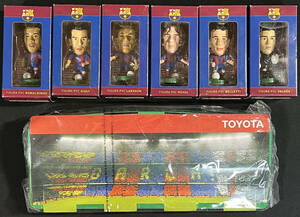 (Y85)ProStars Barcelona 6 Figure with stand set プロスターズ バルセロナ 6体セット #Ronaldinho