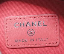 【売り切り】美品　シャネル　CHANEL　チェーンショルダーバッグ　ラウンド　バイカラー　ラムスキン　シルバー金具　シール　26番台_画像9